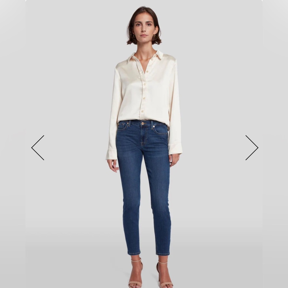 BNWT 7 For All Mankind B(air) the ankle skinny super skinny jeans